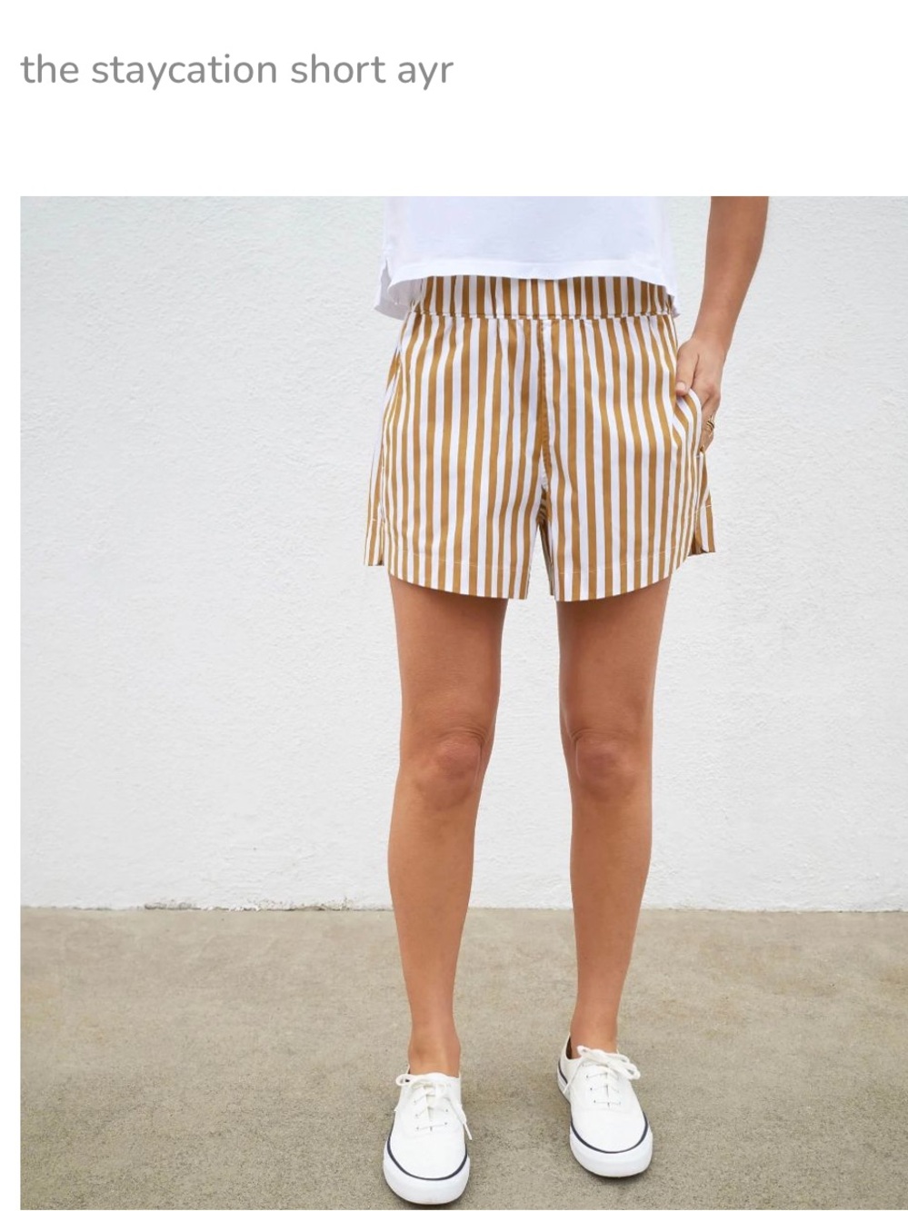 AYR staycation shorts XS
